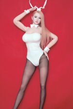 Ella 170cm F-Cup Implanted Blond Hair Silicone Life Size Doll